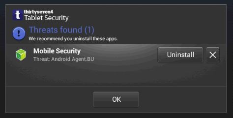 Thirtyseven4 Detects Fake AV on Android