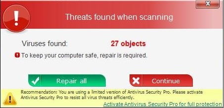 Thirtyseven4 Detects and Removes Antivirus Pro Security