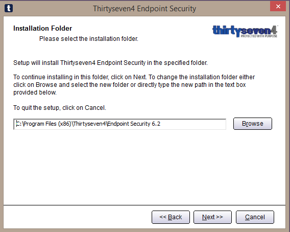 Thirtyseven4 Advanced Endpoint Security Console