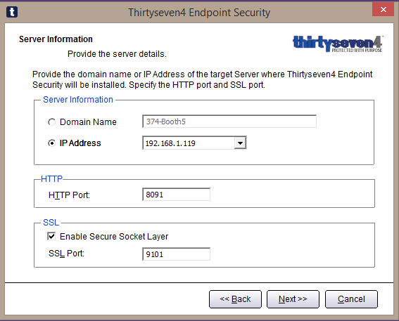 Thirtyseven4 Advanced Endpoint Security Console