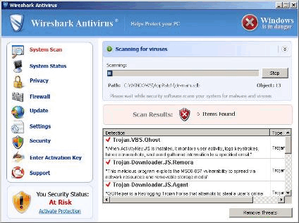 Thirtyseven4 Antivirus Protects Against Wireshark Antivirus